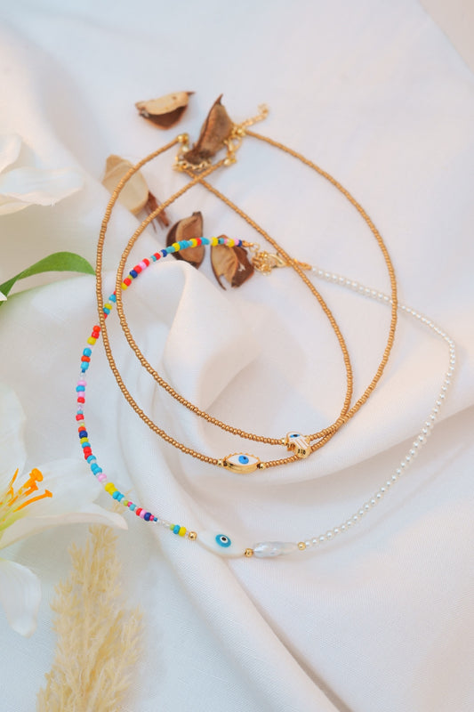 Multi Color Beaded Evil Eye