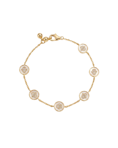 Celestial Hamsa Enamel Station Bracelet