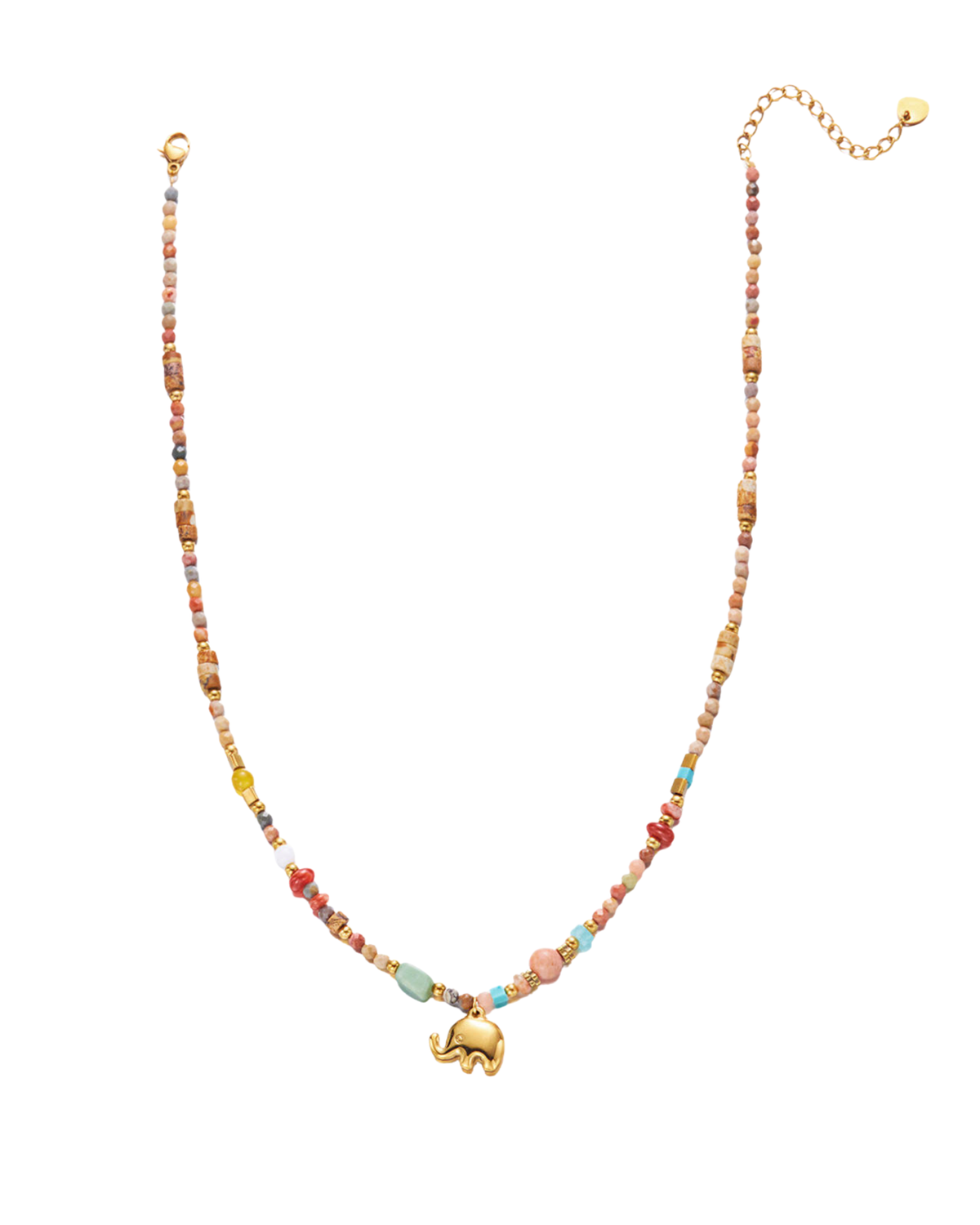 Savannah Elephant Beaded Necklace