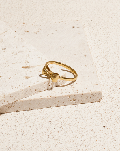 Golden Bow Knot Ring