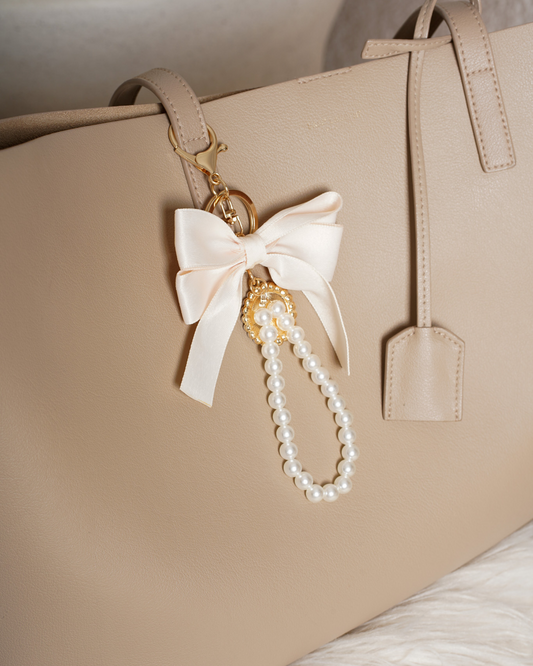 Bow Pearl Bag charms
