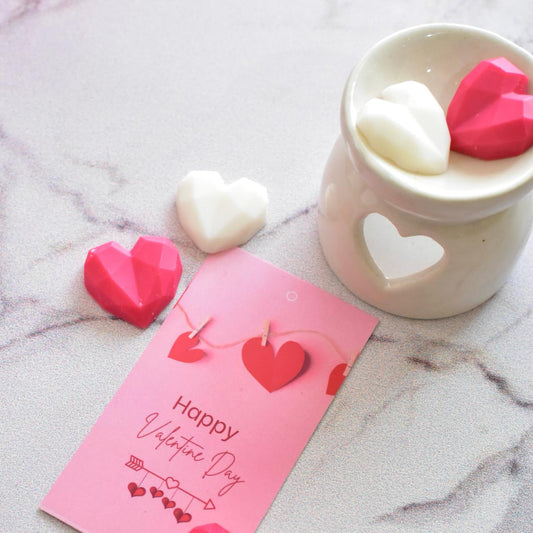 White Heart Ceramic Oil Burner