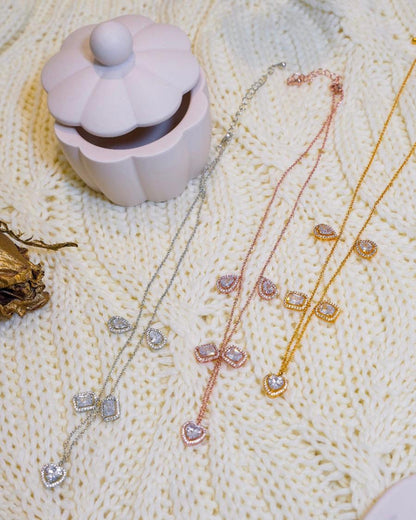 Lustre Hearts Necklace