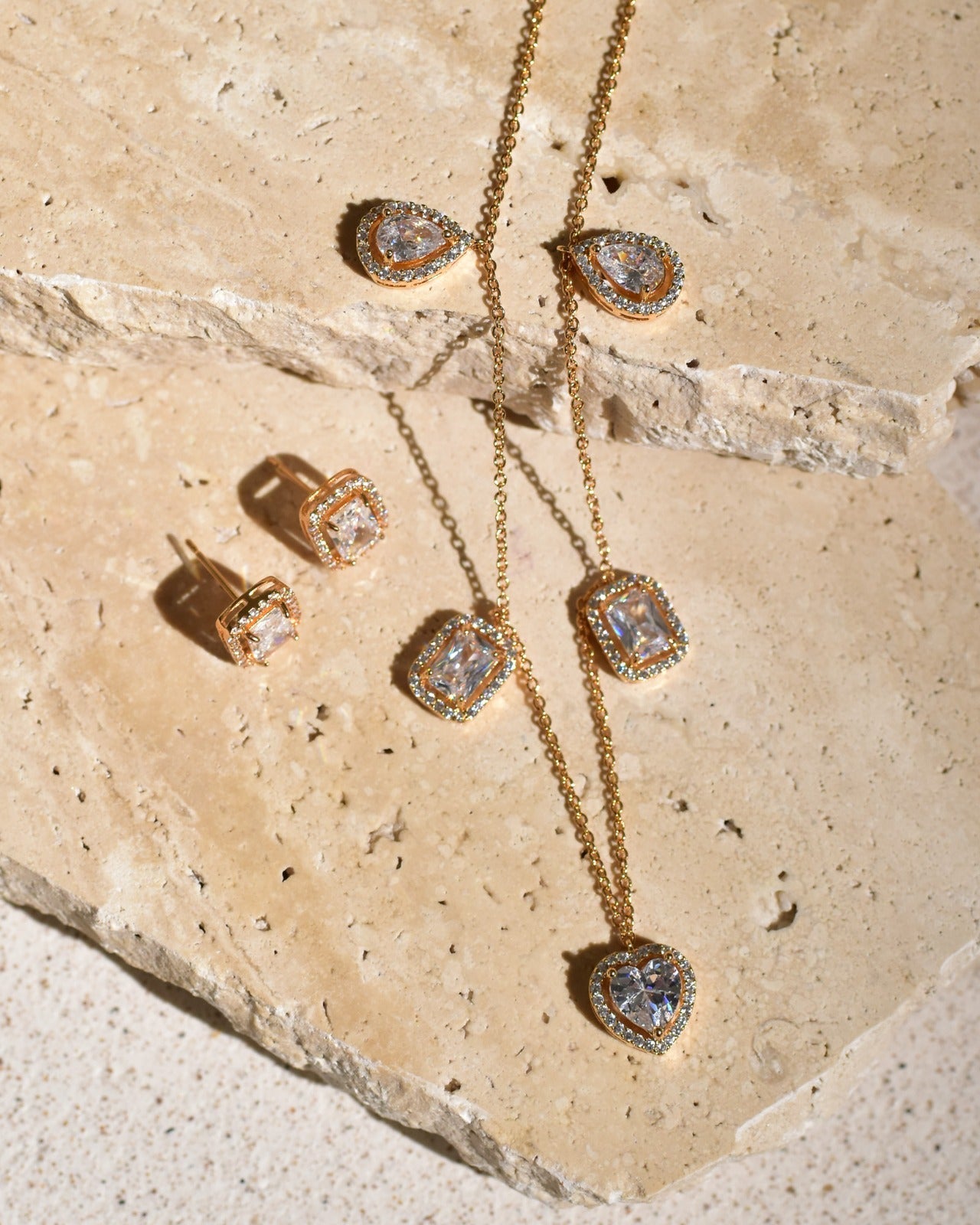 Lustre Hearts Necklace