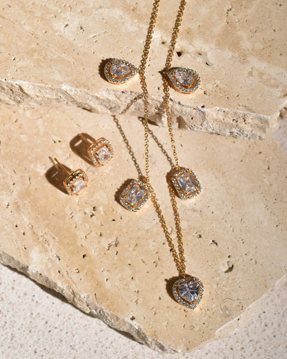 Lustre Hearts Necklace