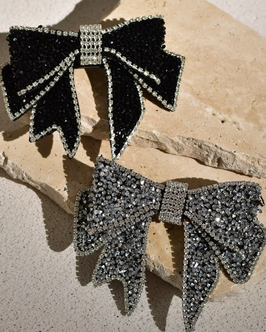 Silver Black Bows