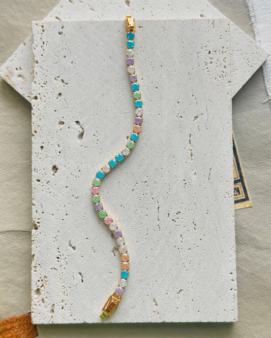 Pastel Prism Tennis Bracelet