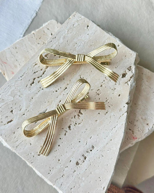Golden Bow Clip