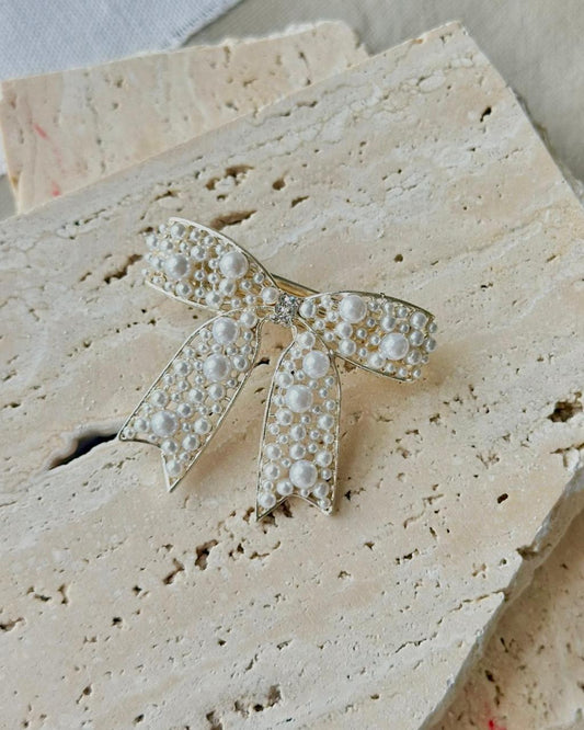 Pearl Bow Clip