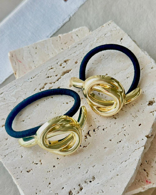 Golden Knot Hair Tie