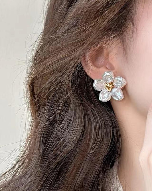 Pearl Blossom Earrings