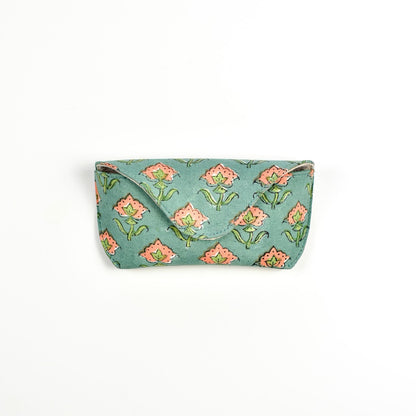 Handmade Cloth Eye Glass Pouches - Light Green