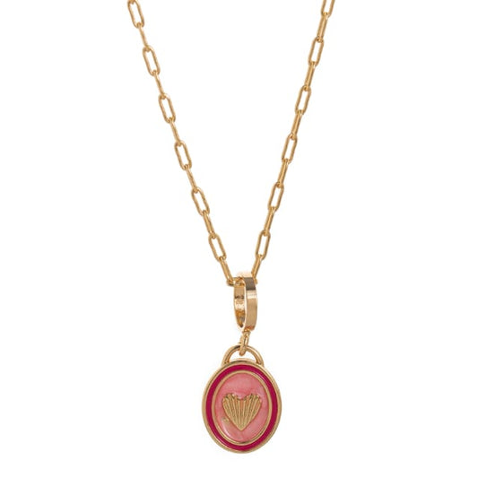 Valentina Heart Enamel Necklace