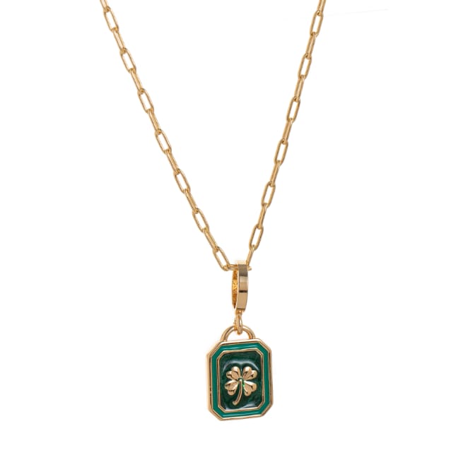 Clover Medallion Pendant Necklace