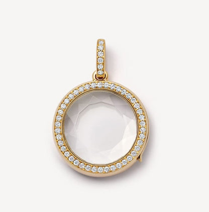 Floating Charm Necklaces - Circle