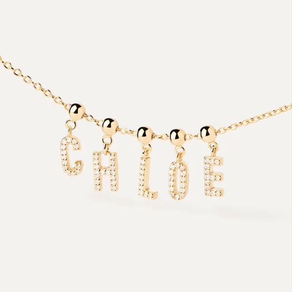Dainty Name Charm Chain