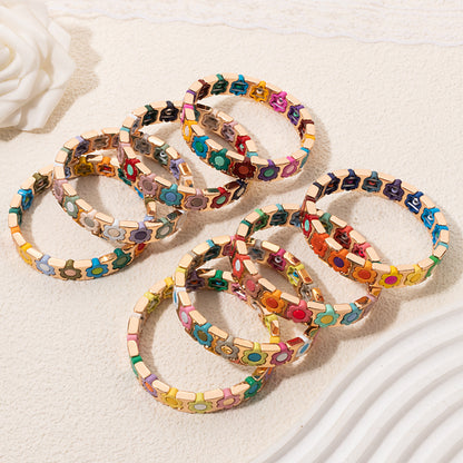 Bloom & Glimmer Enamel Bracelet