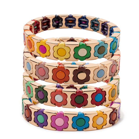 Bloom & Glimmer Enamel Bracelet