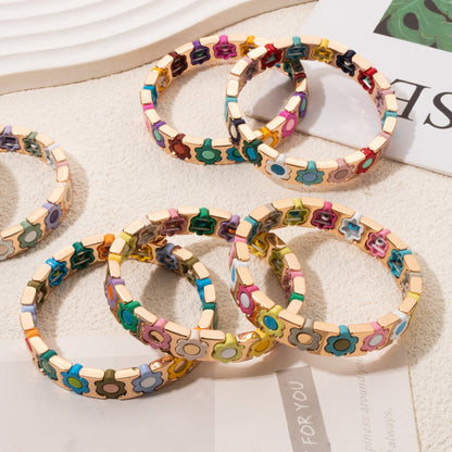 Bloom & Glimmer Enamel Bracelet