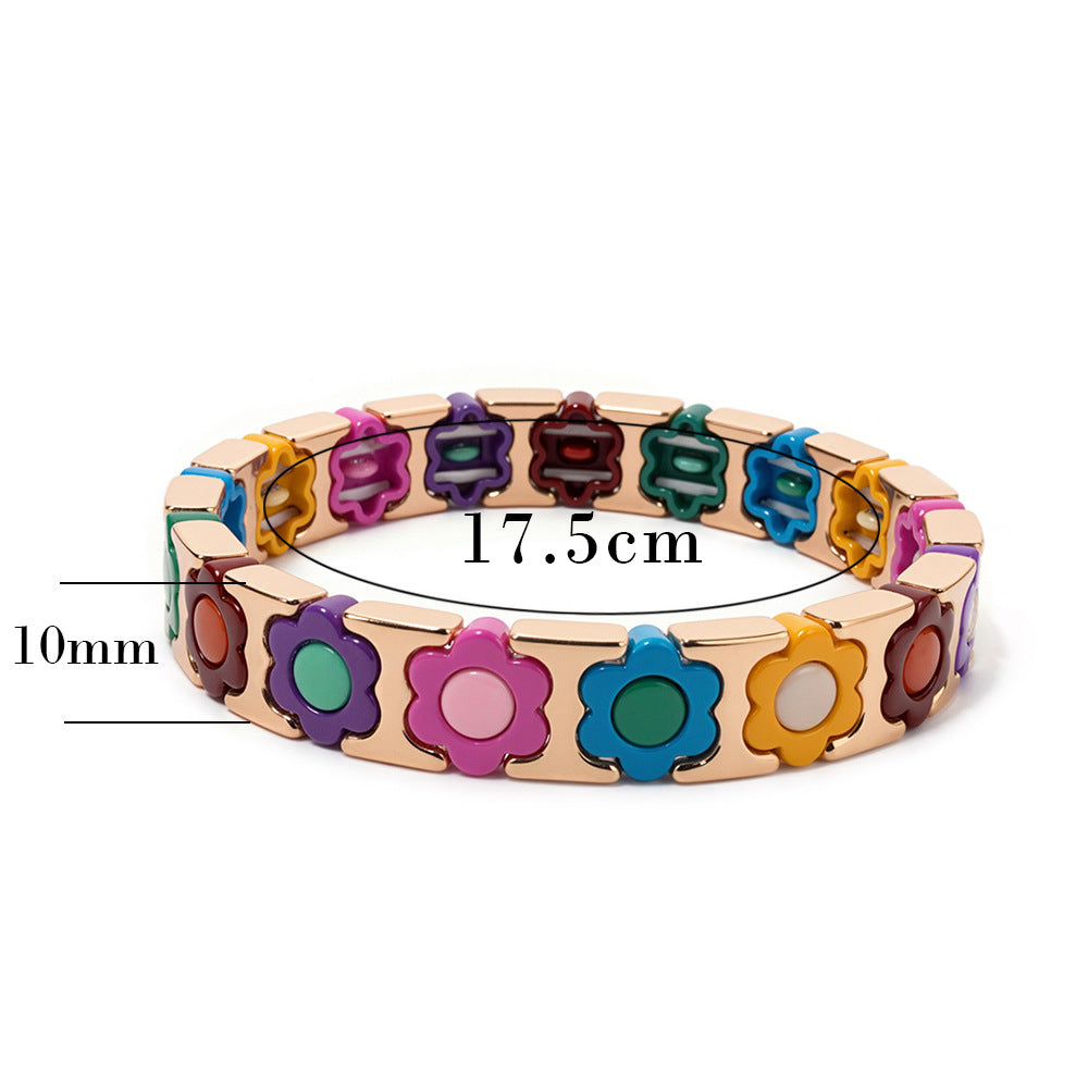 Bloom & Glimmer Enamel Bracelet