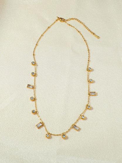 Gilded Baguette Constellation Necklace