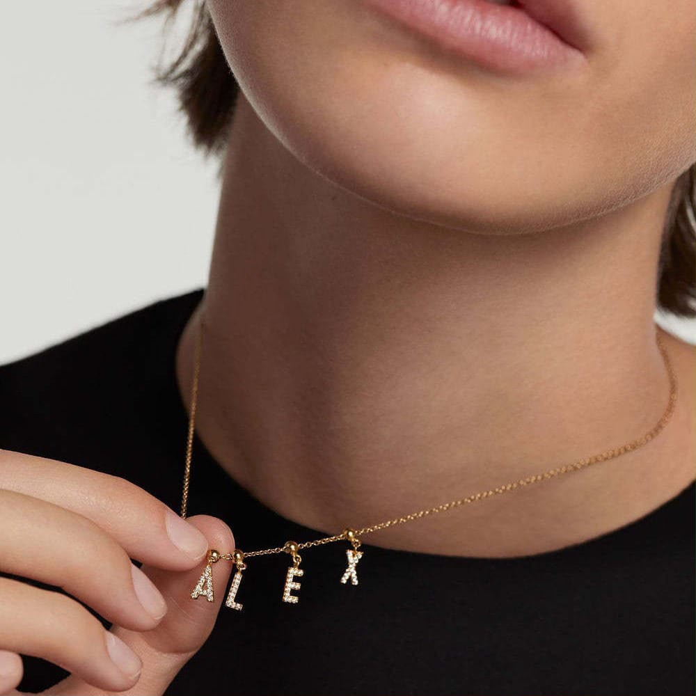 Dainty Name Charm Chain