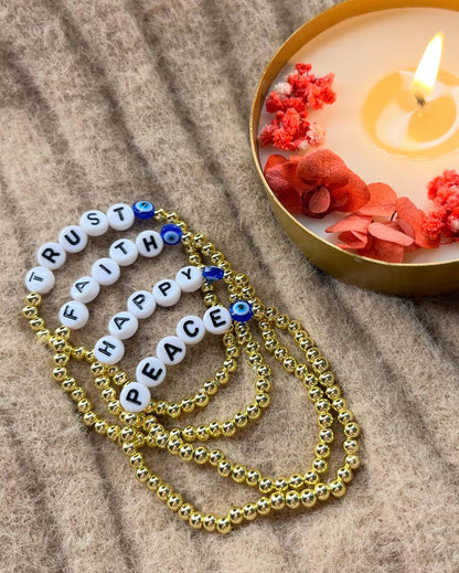 Gold plated beaded Bracelets