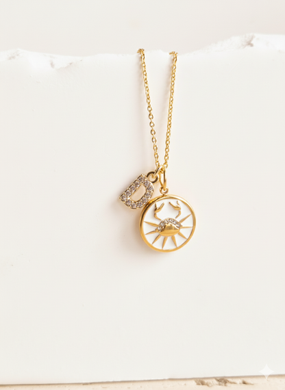 Initials with Zodiac Sign